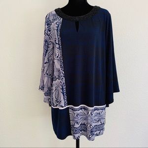 New Alfani women’s blouse tunic size L